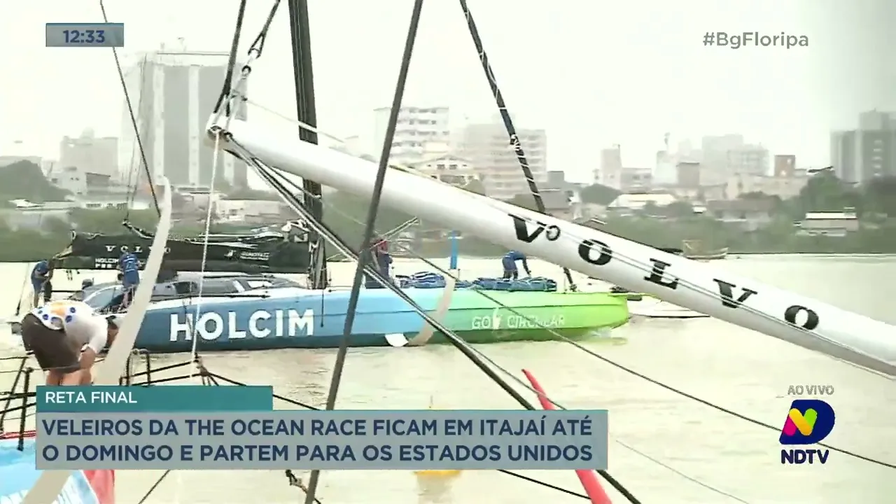 Veleiros da 'The Ocean Race' partem de Itajaí para os EUA no domingo
