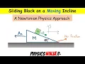 Sliding Block on a Moving Inclined Plane