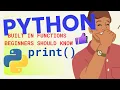Python Built In Functions print