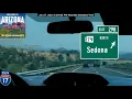 Flagstaff AZ to Phoenix AZ Timelapse Drive 2021