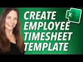 How to Create Employee Timesheet Template in Excel for Payroll - Design a Bi-Weekly Timesheet