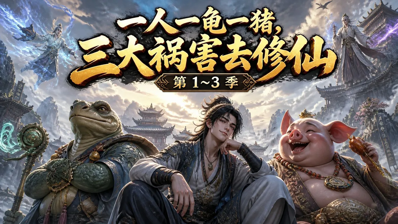 修仙界全体崩溃!史上最强三大祸害组团出道,一人一龟一猪,所到之处鸡飞狗跳