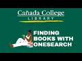 Finding Books With OneSearch
