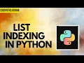 list indexing Hindi list index in Python Hindi list index out of range Python Hindi