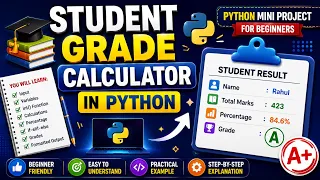 Student Grade Calculator in Python Python Mini Project for Beginners Step-by-Step Tutorial