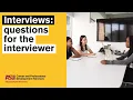 Interviews questions for the interviewer