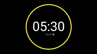 5 Minute 30 Second Countdown Timer with Alarm iPhone Timer Style