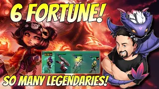 6 Fortune! So many items and Legendaries! | TFT Fates | Teamfight Tactics