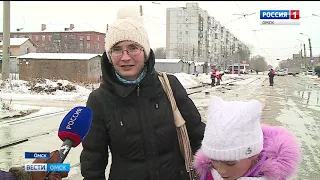 Потоп в центре Омска