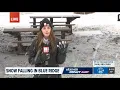 Snowy conditions in Blue Ridge
