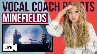 Vocal Coach Reacts To Faouzia \u0026 John Legend Live | Minefields