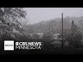 In Red Wing residents spend the day shoveling clearing snow