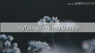 Download Isyfalana - Nissa Sabyan (lirik + terjemahan + latin) MP3