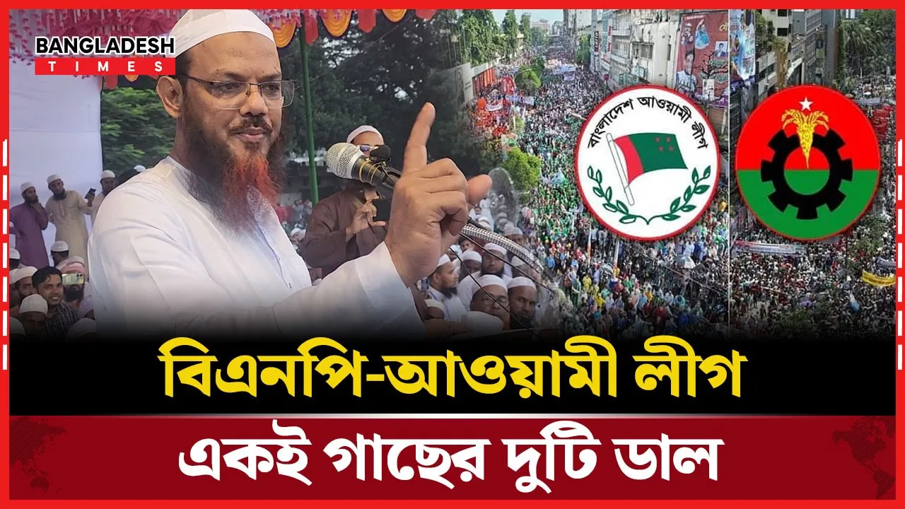 আওয়ামী লীগের মত বিএনপিও একই কাজ করছে বলে অভিযোগ চরমোনাই পীরের