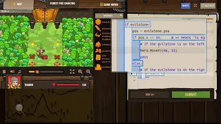 CodeCombat - Backwoods Forest Level Forest Fire Dancing