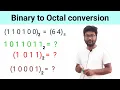 binary to octal Conversion binary to octal conversion in hindi binary to octal number system