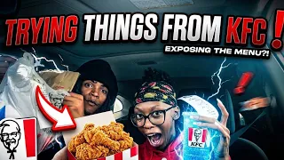 Trying Things On The KFC Menu