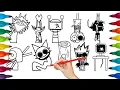 Incredibox Sprunki New Coloring Pages Color Phase 8 Part 2 NCSmusic