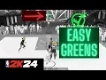 The BEST JUMPSHOT in NBA 2k24 for Guards UNDER 6 5 EASY GREENS