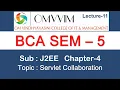 BCA sem-5 J2EE Chapter-4 Servlet Collaboration Omvvim College Morbi
