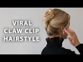 Easy Claw Clip Hairstyle Viral Claw Clip Bun