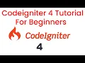 Codeigniter 4 tutorial for beginners step by step