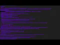 Purple screen coding hacker concept animation with glitch Free Stock