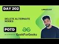 Delete Alternate Nodes in Single Linked List
