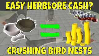 CRUSHING Bird Nests For 1 Hour OSRS Money Making