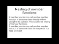 Nesting member functions