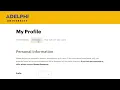 My Profile Navigation and Tutorial for Faculty and Staff