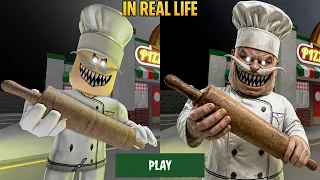 Escapa de Papa Pizza Pizzería EN LA VIDA REAL TERROR OBBY Nueva actualización Roblox Todos los jefes