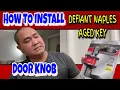 HOW TO INSTALL DEFIANT NAPLES AGED KEYED ENTRY DOOR