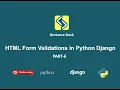 HTML Form Validations in Tutorials for beginner