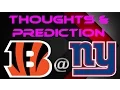 Bengals Giants Week 10 Thoughts Prediction