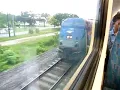 Riding Tri-Rail Northbound From Metrorail Transfer to Pompano Beach 7-30-14