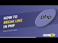 How to break line in php 2024 Skill Wave