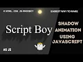 Light Cursor Effect with Moving Text Shadows JavaScript Project