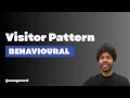 Visitor Pattern in Java Separate Algorithms Behavioral
