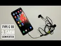 Type C to 3 5mm headphone jack on Samsung smartphones - S10 S20 S20 ultra S21 S21 Ultra