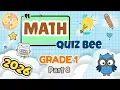 Grade 1 Math Quiz Bee Can You Score Part 8