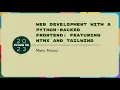 Tutorials - Mario Munoz Web Development With A Python-backed Frontend Featuring HTMX and Tailwind