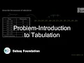 Problem-Introduction to Tabulation Math Lecture Sabaq pk