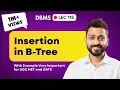 Lec-115 Insertion in B-Tree with example in Hindi