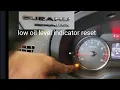SUBARU XV LOW OIL INDICATOR LIGHT RESET