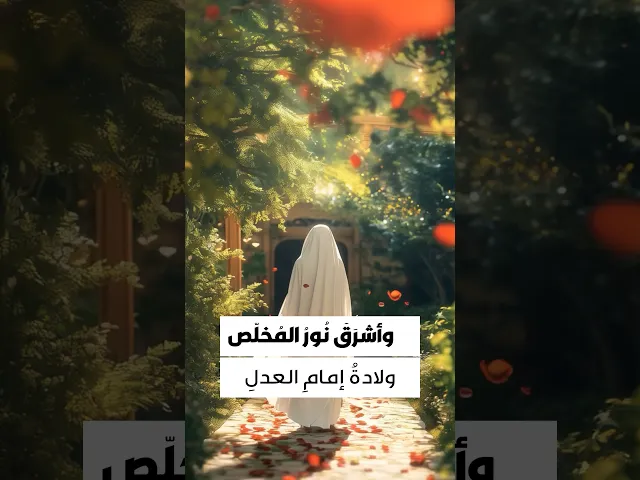⁣وُلِدَ المَهْدِيُّ فَانْفَلَقَ لَيْلُ شَعْبَانَ عَنْ وَعْدٍ إِلَهِيٍّ