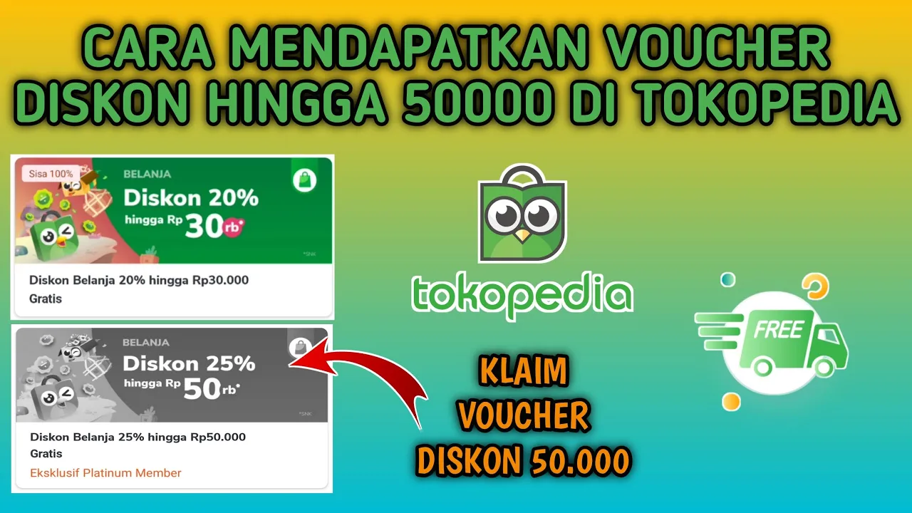 Cara Menggunakan Kode Voucher Tokopedia