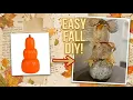 Dollar Tree Pumpkin Vintage Style Fall Decor DIY 2026 Home Decor With Paper Easy Fall Craft Ideas