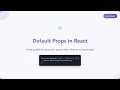 React Default Props The Ultimate Beginner s Guide