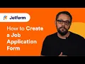How to Create a Job Application Form